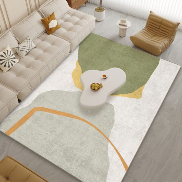 Modern minimalist abstract art large area living room rug