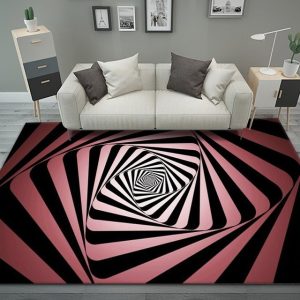 Vertigo visual three-dimensional line living room carpet