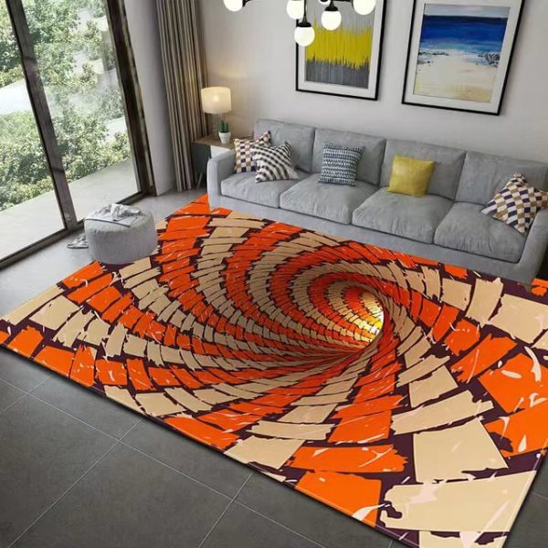 Vertigo visual three-dimensional line living room carpet