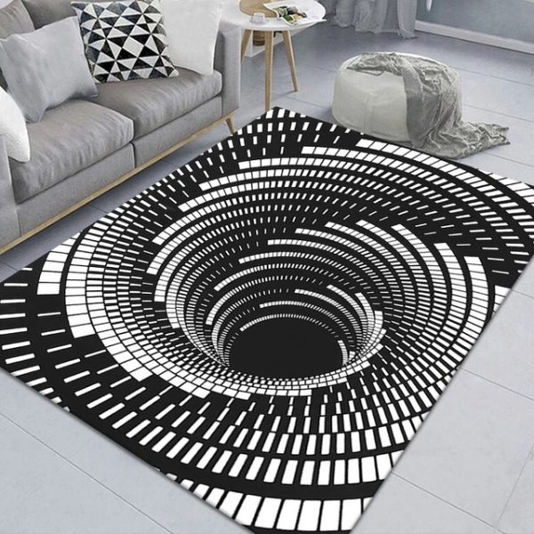 Vertigo visual three-dimensional line living room carpet