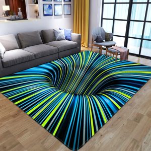 Vertigo visual three-dimensional line living room carpet