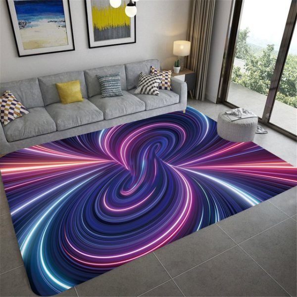 Vertigo visual three-dimensional line living room carpet