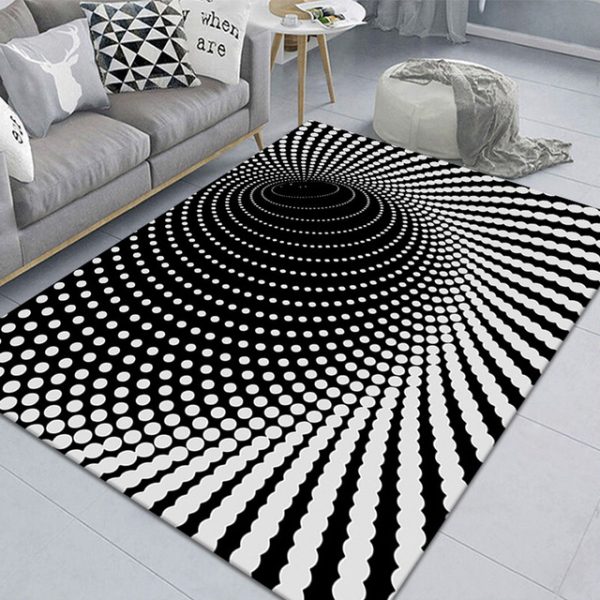 Vertigo visual three-dimensional line living room carpet