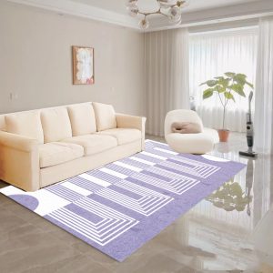 Purple ins style light luxury large carpet living room carpet