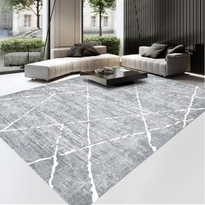 Simple gray thickened safety and environmental protection living room carpet