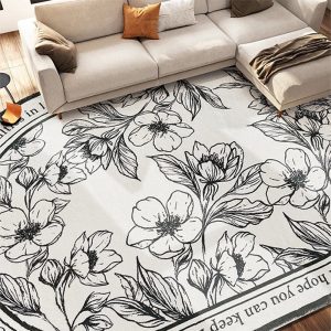 Nordic ins wabi-sabi imitation cashmere absorbent living room carpet