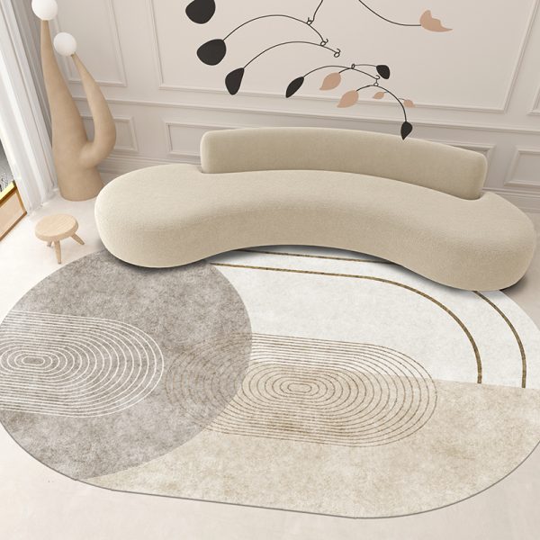 Simple Wabi-Sabi Irregular Lines Super Soft Living Room Rug