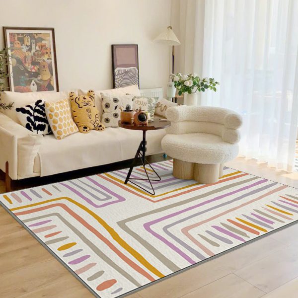 Line abstract geometry simple but extraordinary living room rug