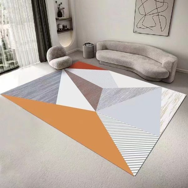 Nordic rhombus living room rug