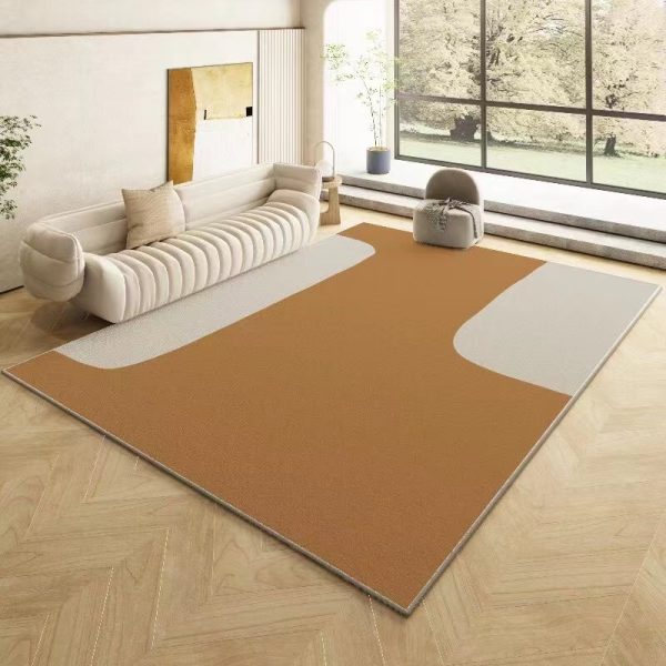 Simple circle velvet petty bourgeoisie living room rug