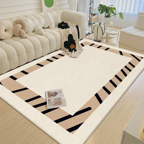 Simple Design Faux Cashmere Comfortable Soft Living Room Rug