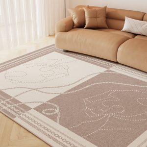 Wabi Sabi style Belgian large circle velvet fashion living room rug