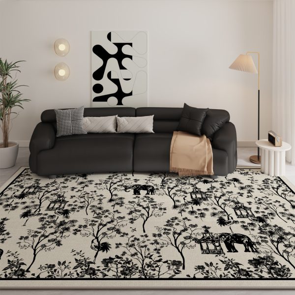 French retro light luxury high-end ink style living room carpet