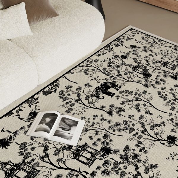 French retro light luxury high-end ink style living room carpet