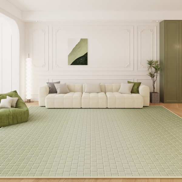 French fresh green simple mountain color living room carpet