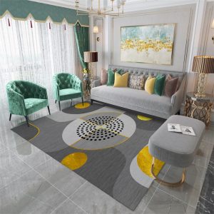 Nordic modern light luxury high-density plush soft living room carpet