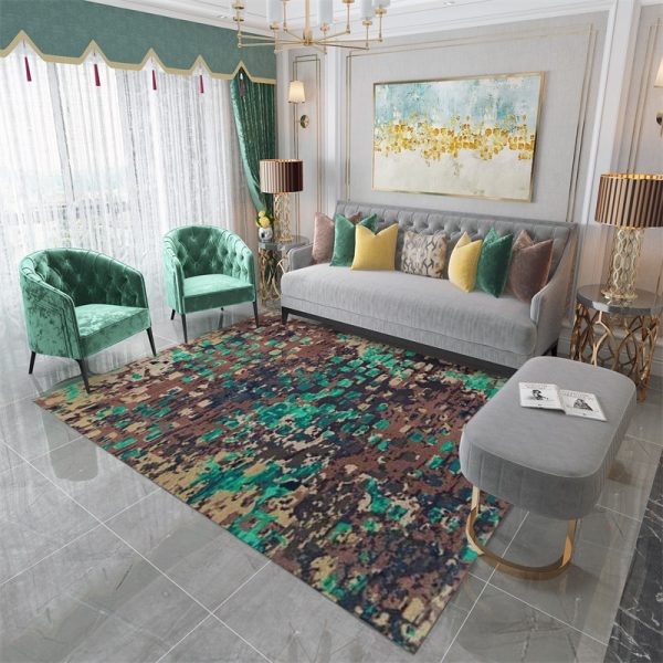 Nordic modern light luxury high-density plush soft living room carpet