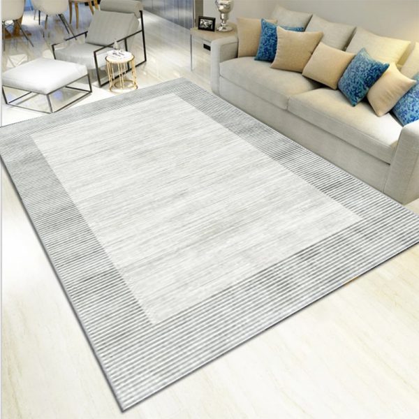 Nordic Encrypted Imitation Cashmere Blooming Wealthy Theme Living Room Rug