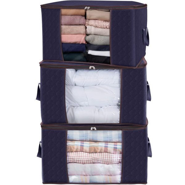 6 Pack Closet Organizers Large Storage Bags