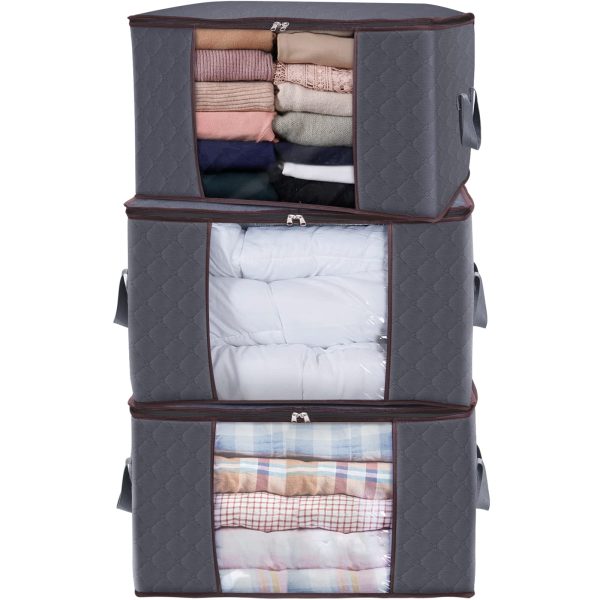 6 Pack Closet Organizers Large Storage Bags