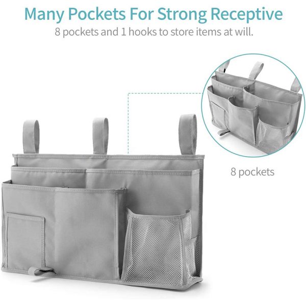 Bunk Bed Organizer Eight Pockets Storage Bag