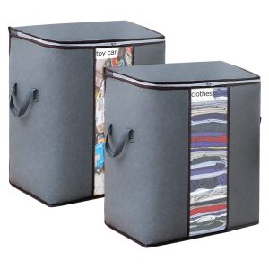 2 Pack Closet Organization Foldable Storage Bags