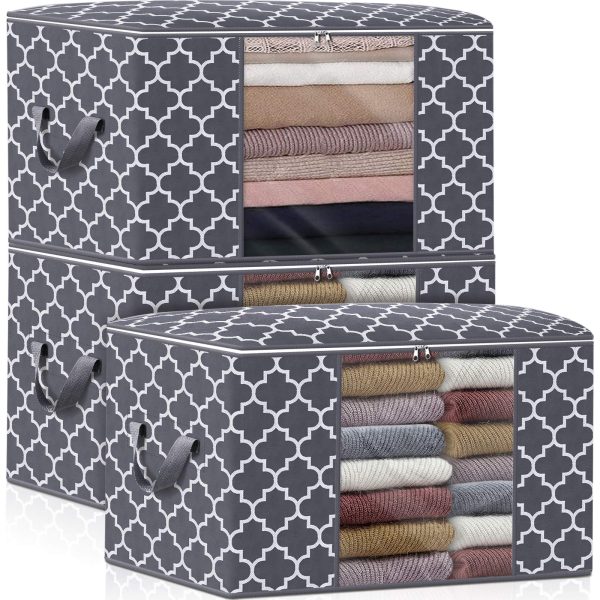 3 Pack Large Blanket Organization Storage Bags