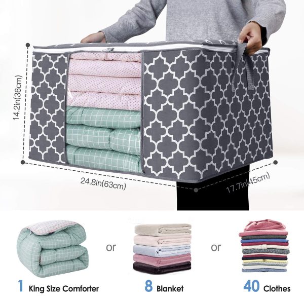 3 Pack Large Blanket Organization Storage Bags