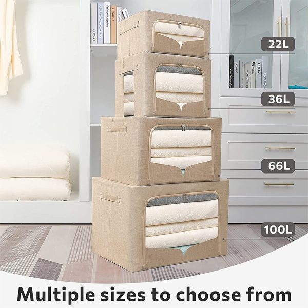 3 Pack Clothes Storage Boxes