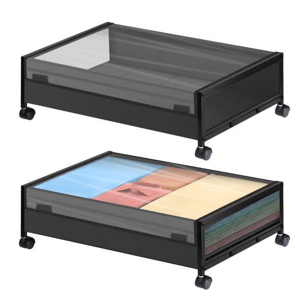 2 Pack Under Bed Storage Boxes with Wheels