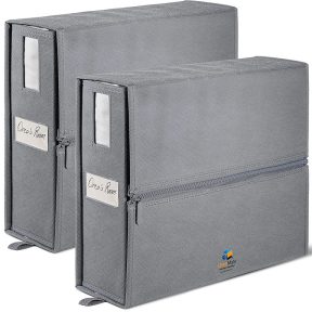 2 Pack Foldable Bedding Storage Boxes