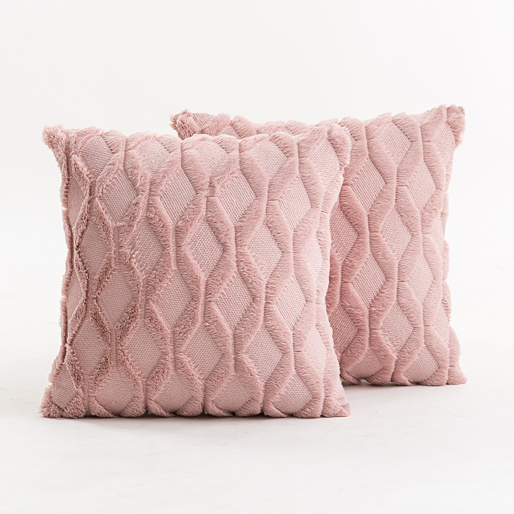 INS Amazon Velvet Diamond Grid Cushion Cover