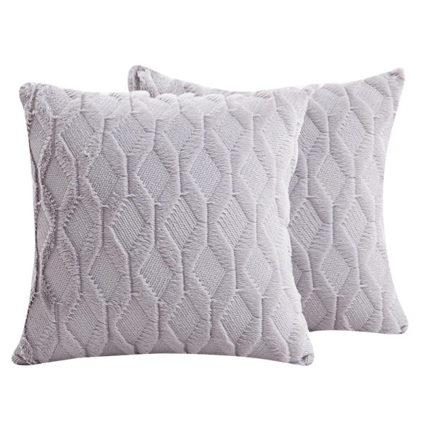 INS Amazon Velvet Diamond Grid Cushion Cover