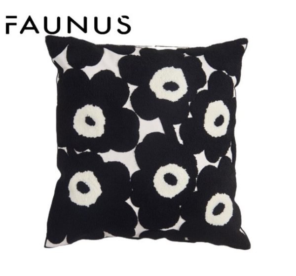 INS Style Finnish Floral Embroidered Towel Cushion - Enhance Your Living Space with Nordic Elegance