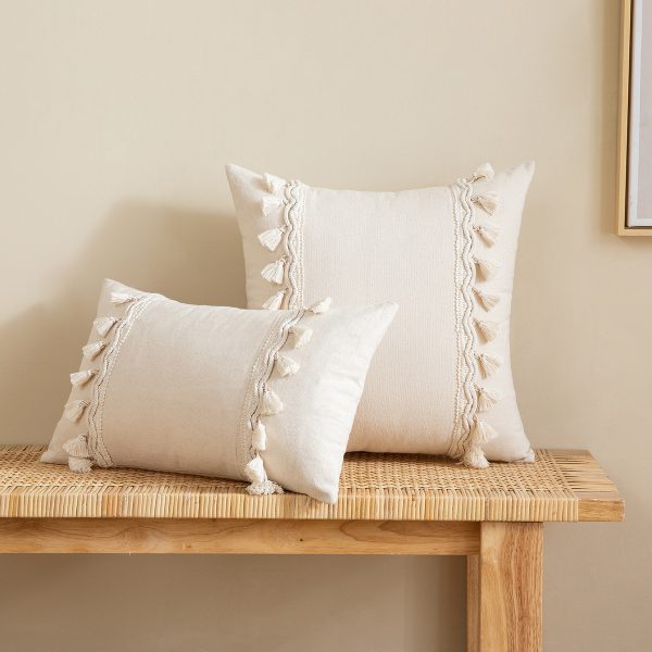 Bohemian Tassel Pillow Cover