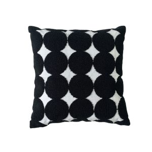 Chessboard Polka Dot Caramel Green Fashion Embroidered Pillow - Add Style and Comfort to Your Space