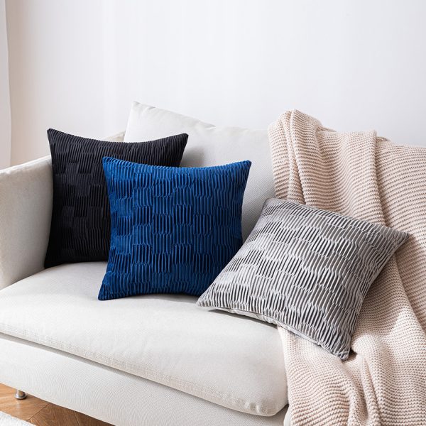 INS Style Pleated Velvet Pillow Cover