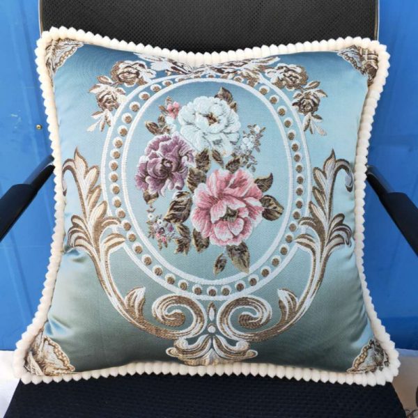 European Style Embroidered Lumbar Pillow - Enhance Your Space with Exquisite Elegance and Comfort