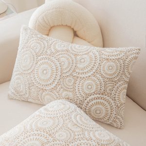 INS Style Gold Foil Circle Pillow Cover