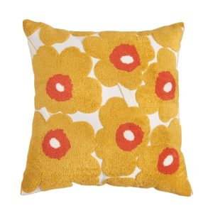 INS Style Finnish Floral Embroidered Towel Cushion - Enhance Your Living Space with Nordic Elegance