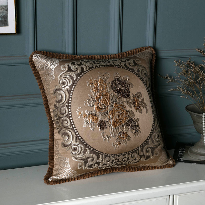 European Style Embroidered Lumbar Pillow - Enhance Your Space with Exquisite Elegance and Comfort