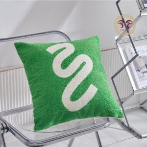 INS Modern Minimalist Fashion - Elevate Your Living Room with Acrylic Lime Green Embroidered Pillow