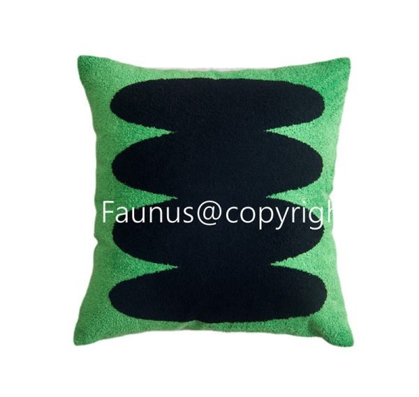 INS Modern Minimalist Fashion - Elevate Your Living Room with Acrylic Lime Green Embroidered Pillow