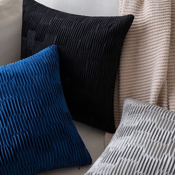 INS Style Pleated Velvet Pillow Cover