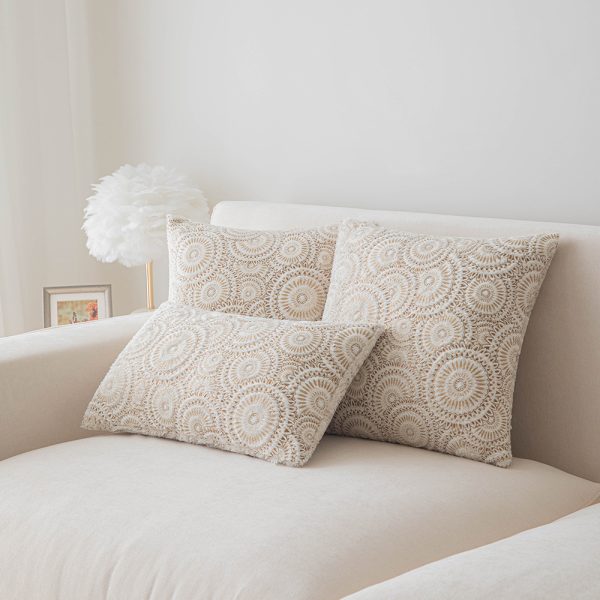 INS Style Gold Foil Circle Pillow Cover