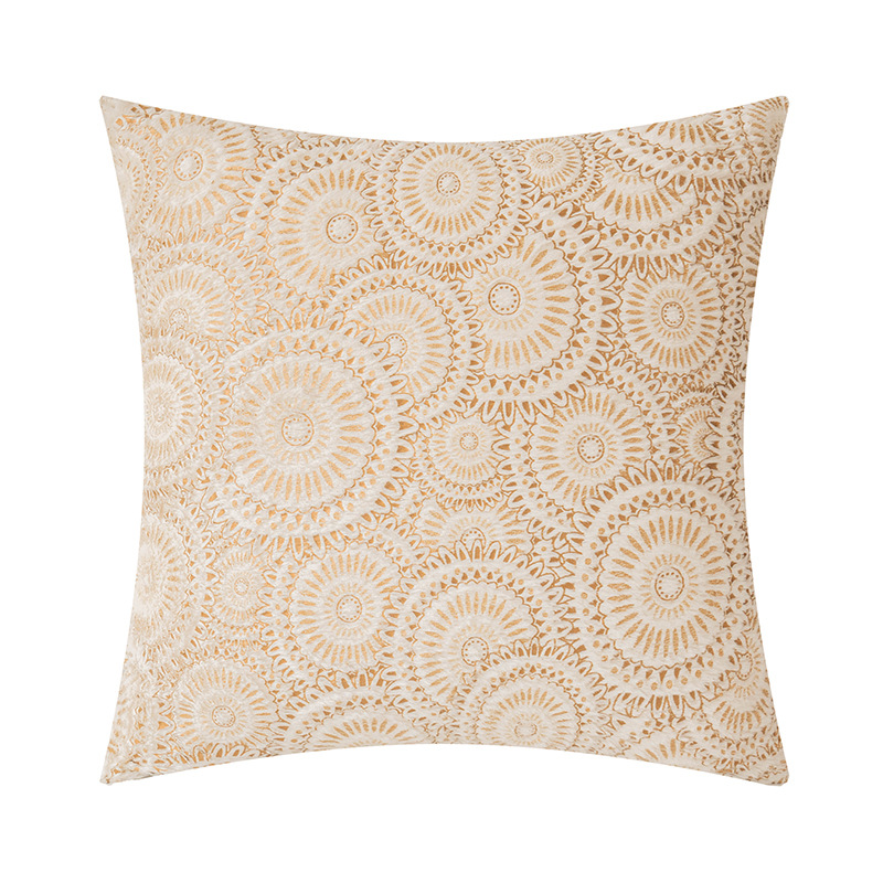 INS Style Gold Foil Circle Pillow Cover