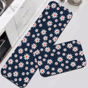 Flowers Kitchen Mats Set