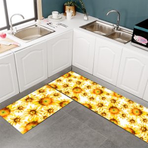 Sunflower Kitchen Rugs and Mats