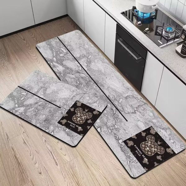 Cartoon Bear Kitchen Mat Set of 2