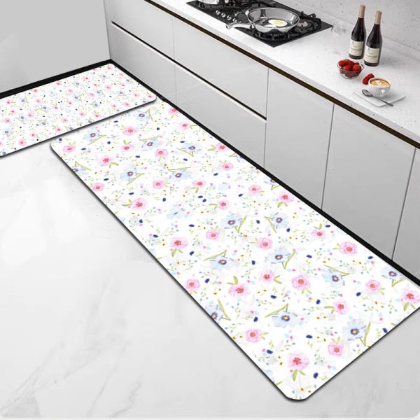 Flowers Kitchen Mats Set